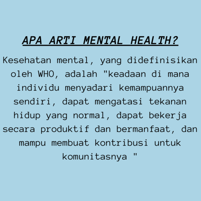 Mental Health Artinya